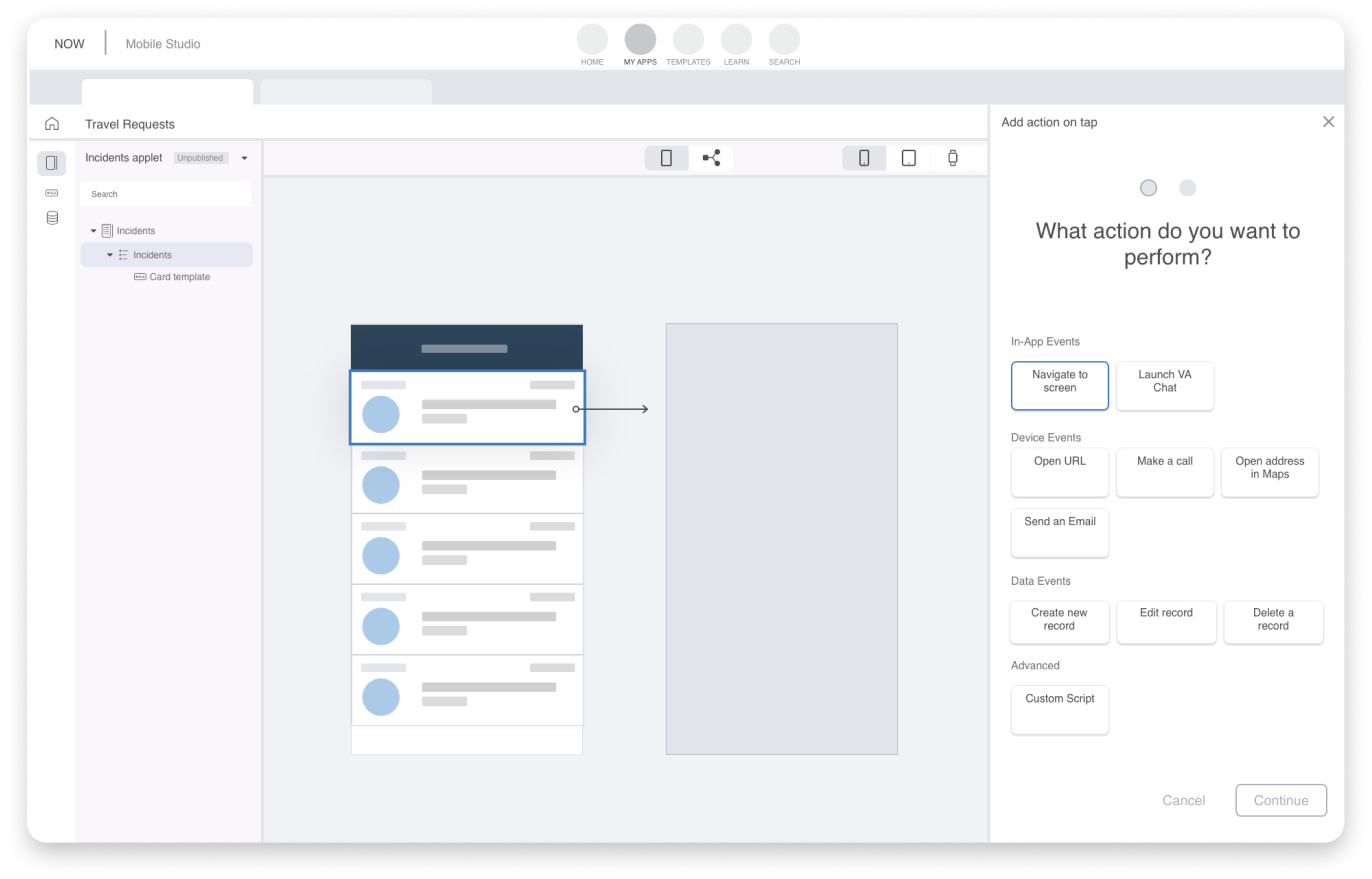 Mobile App Builder Vision 2