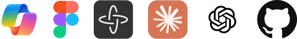 A collection of AI, design, and development tools used across Rayan’s workflow